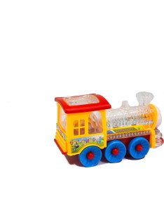 Resim Mixoyuncak Oyuncak Tren Lokomotif Işıklı Sesli Sevimli Lokomotif Funny Loco 