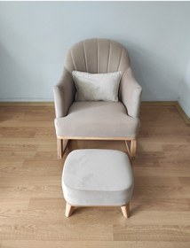 Resim NOSSO HOME Emzirme Koltuğu Sallanan Koltuk Tv Koltuğu ( Dora Natürel ) 