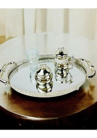 Resim Whisper Metal Gümüş Söz Tepsisi Beyaz Beyaz 