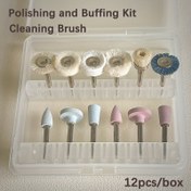 Resim 12 adet RA2.35mm Silikon Parlatma ve Pürüzsüzleştirme Kiti - Ren Polişmanı, Debris Temizleme ve Tırnak Hazırlığı için Çok Yönlü Set, Çeşitli Şekiller ve Malzemeler İçerir, Debris Temizleme Aracı|Çok Fonksiyonlu Kiti|Dayanıklı İnşaat, Tırnak Matkap Ucu 
