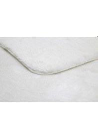 Resim Raschel Carpet Oval Kesme Yolluk Kaymaz Taban Kalın Yumuşak Peluş Halı Özel Taban Beyaz Beyaz 