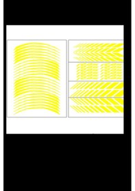 Resim Yamaha Florasan Sarı Racing R25 Jant Şeridi 