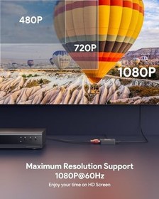 Resim ABLEWE RCA to HDMI Adaptörü, RCA HDMI 1080P Mini AV'den HDMI Kompozit CVBS Video Ses Desteği, PC/Laptop/Xbox/PS4/PS3/TV/STB/VCR için PAL/NTSC DVD Kamera 
