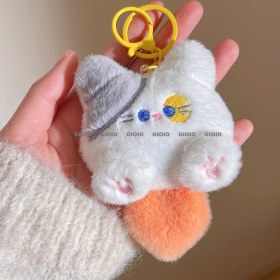 Resim Silver1 Karikatür Küçük Hediye Peluş Bebek Kolye Anahtarlık Çanta Kolye Aksesuarları (Yurt Dışından) 