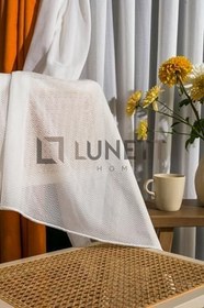 Resim Zigzag Sık Pileli 1X3 Tül Perde Salon Balkon Mutfak Tülü, 500 x 280 