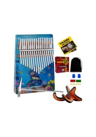 Resim Midex Klx-640-pak Okyanus Cam Kalimba 17 Tuşlu Full Set 