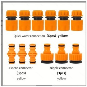 Resim Dashanshop 12 Parça Bahçe Hortumu Musluk Adaptör Seti, Evrensel Plastik Bağlantı Parçaları 