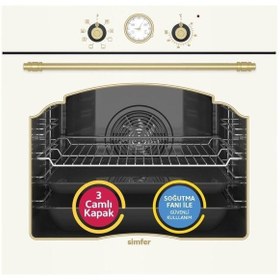 Resim Simfer Retro 8218 + 3326 2'li Ankastre Set Bej 