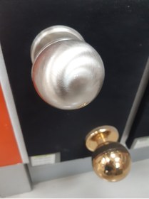 Resim sfs elektrik Kapı Topuzu Küre Saten-gold Siparisle Belirtiniz 