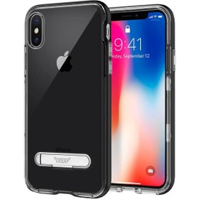 Resim Buff iPhone X ile Uyumlu Air Bumper Kılıf Black 