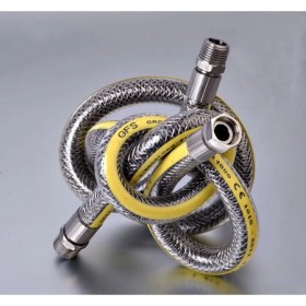 Resim Ocak Fırın Doğalgaz Bağlantı Fleksi Extra Korumalı Hortum 1.25 cm ( Lisinya ) 