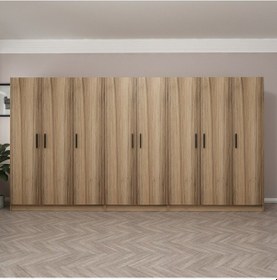 Resim Minar Kale 8 Kapaklı 4 Ç Dolap Dore 190cm 