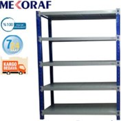 Resim Mekoraf Depo Raf 5 Katlı 2 Metre Boy 60 Cm Derinlik 165Cm En 