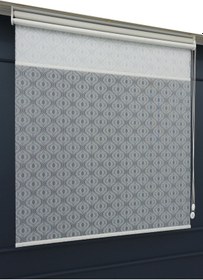 Resim Çift Mekanizmalı Tül+stor Güneşlik Perde Çiftli Sistem - 2 Perde Tek Ürün Beyaz2 