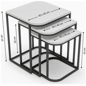 Resim Uslucan Alışveriş Orta Sehpa Ve Zigon Sehpa Damla Efes Çok Renkli 