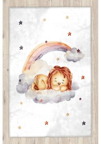 Resim Sevim Aslan Bambu Bebek Çocuk Odası Halısı Krem 