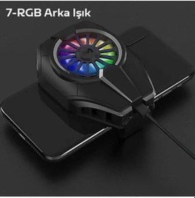Resim Memo Dlo6 Cep Telefonu Ve Tablet Soğutucu Rgb Led Soğutma Fanı 