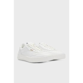 Resim Boss Logolu Hakiki Deri Sneaker Ayakkabı Erkek Ayakkabı 50502893 100 