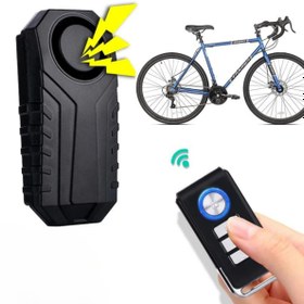 Resim MultiZone Motosiklet Bisiklet Alarmı Kablosuz Uzaktan Kumandalı Su Geçirmez Titreşim Sensörlü 