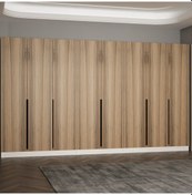 Resim Minar Kale 210 Cm 8 Kapaklı 4b Raf Portmanto Beyaz Dore Plus 