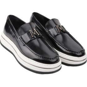 Resim Marcomen 21108 Sıyah Loafer Derı Ayakkabı 