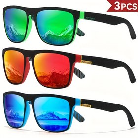 Resim 3 adet CLOG Moda Gözlük Erkekler için TAC Lensli, PC Çerçeve - Partiler ve Günlük Giyim için Canlı, Spor Tasarım, Bağımsızlık Günü ve Anneler/Babalar Günü Aksesuarı, Günlük Moda Gözlükleri | Spor Tasarım Gözlükleri | Dayanıklı Moda Gözlükleri 