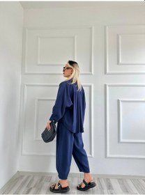 Resim Keymoda Kadın Gömlek Pantolon Takım Lacivert Lacivert 