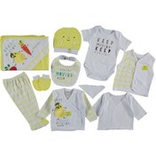 Resim Miniworld Sarı Mdm 10 Lu Lüks Zıbın Takımı %100 Pamuk Sarı 