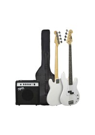 Resim Midex Cbg-460wh 46 İnç 4/4 Yetişkin Amfili Bas Gitar Seti White 