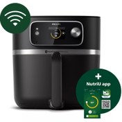 Resim Philips Combi 7000 Serisi XXL Connected Airfryer Siyah 2225Watt NutriU uygulamasına bağlı 