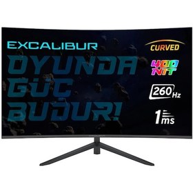Resim Casper Excalibur M.E315FHD-G 31.5" 1 MS 260 Hz HDMI+DP Full HD Curved VA LED Monitör 