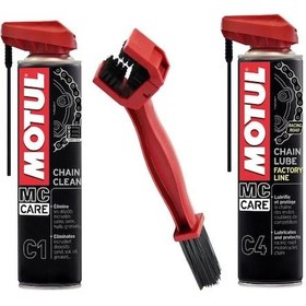 Resim Motul Zincir Bakım C1 C4 Zincir Temizleme Fırçası Set 