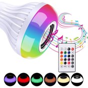 Resim STELLA MODA 12w Uzaktan Kumandalı Bluetooth Hoparlör Gece Lambası Rgb Ampul Speaker Disco Ampul 