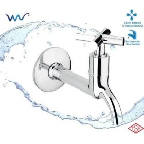 Resim Diyar-ı Fırsat Artı Aç Kapa 4 Kollu Krom Çevirveli Musluk Duvardan Tek Girişli 