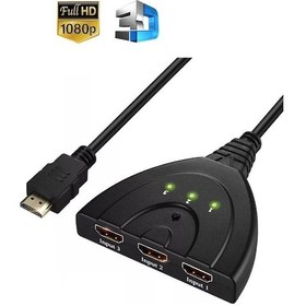 Resim Hdmi Çoklayıcı Çoğaltıcı Switch 3 Giriş 1 Çıkış Çoklama Hdmi 