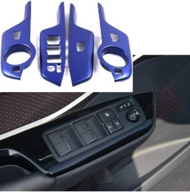 Resim OLED GARAJ TOYOTA C-HR İçin Uyumlu KOLÇAK KAPLAMA MAVİ (ELEKTRİKLİ AYNA DÜĞMELİ MODEL) || CHR - C-HR - CH-R 