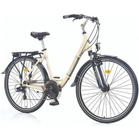 Resim Corelli Mocha Bayan Şehir Bisikleti 480H V 28 Jant 21 Vites Krem Koyu Gri Açık Gri 
