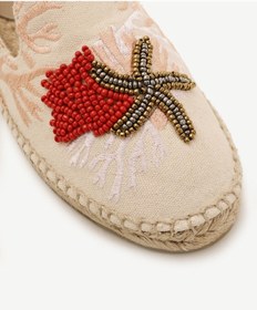 Resim Yargıcı Işleme Detaylı Düz Taban Espadril 25ykay4036x 017 Bej 