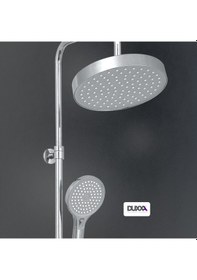 Resim Duxxa Icon Termostatik Bataryalı Rain Duş Seti Krom Dtb.112 Krom 