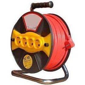 Resim Welder Makaralı Seyyar Uzatma Kablosu 3x1.5x20 Mt 4 Girişli 