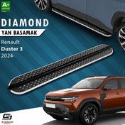 Resim S-Dizayn Renault Duster 3 Diamond Krom Yan Basamak 183 Cm 2024 Üzeri A+ Kalite 