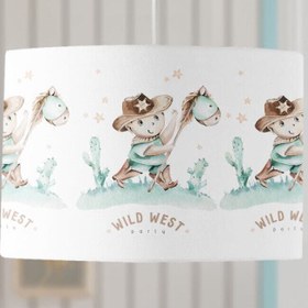 Resim Evmila Vahşi Batı Temalı Çocuk Odası Sarkıt Avize Modeli 