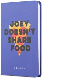 Resim FRIENDS SERT KAPAK LASTIKLI MINI DEFTER PIZZA MOR 