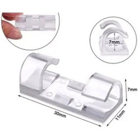 Resim Büro Ev Ofis Düzeni İçin 20adet Kablo Sabitleyici Klips Seti 