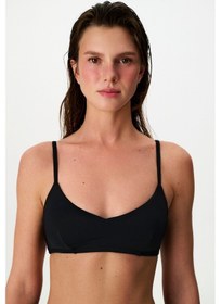 Resim Penti Siyah Front V Bikini Üstü 