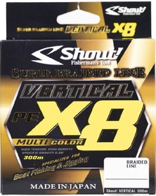 Resim Shout Vertical 8b Multicolor 300m İp Misina 0,13mm 