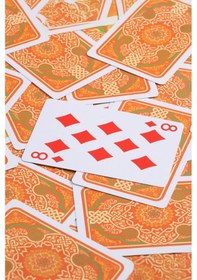 Resim Kırmızı Pvc Plastik Su Geçirmez İskambil Poker Oyun Kağıdı Rd60kr 