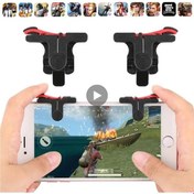 Resim Tetik Pubg Mobil Denetleyici Joystick Üzerinde Hücresel Android İphone Uyumlu Gamepad Oyun Pedi L1 R1 L1r1 J 