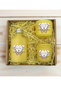 Resim Bk Gift Kişiye Özel İsimli Dtf Anne Temalı Sarı Kahve Fincanı & Kolonya & Mum Hediye Seti-5, Anneye Hediye, Anneler Günü Hediyesi Kobitmeyencom30979 B 