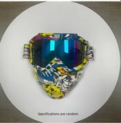 Resim Willowhaven I Ayarlanabilir Tam Yüz Motosiklet Maskesi Çıkarılabilir Vizor Uv Korumalı Rüzgar Geçirmez 